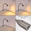 Lampe de chevet Alsea LED Nickel mat, 1 lumière, Détecteur de mouvement