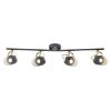 Spot de plafond Nordlux LOTUS Laiton, Noir, 4 lumières