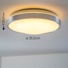Plafonnier LED WUTACH Blanc, 1 lumière