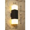 applique extérieure Trio HUDSON Noir, 2 lumières