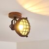 Spot de plafond Onsala Brun, Noir, 1 lumière