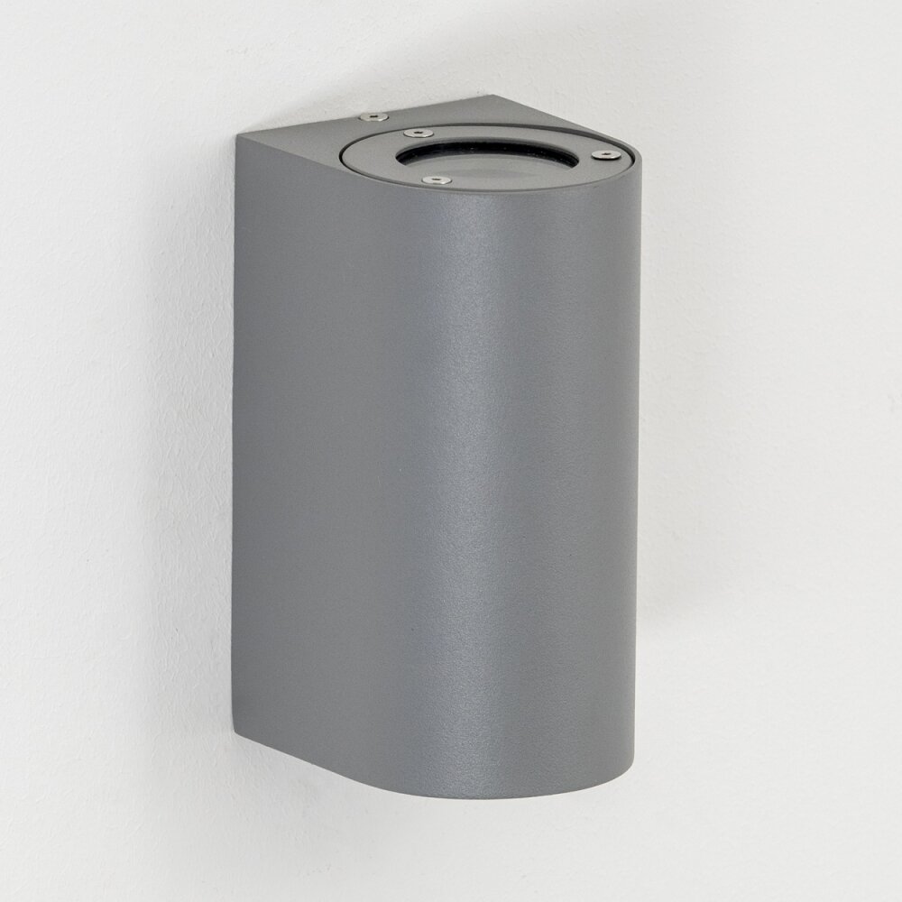 Applique murale d'extérieur Boda Gris, 2 lumières main product photo