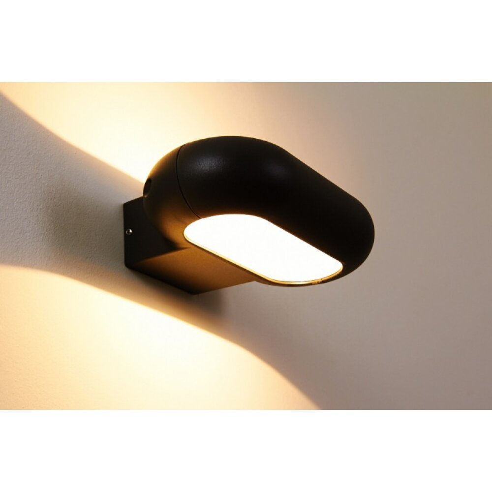 Applique murale LED Globo RINAH Anthracite, 1 lumière main product photo
