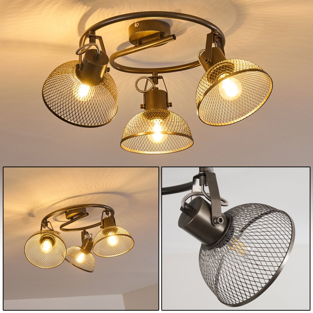Plafonnier Oksevej Gris, 3 lumières main product photo
