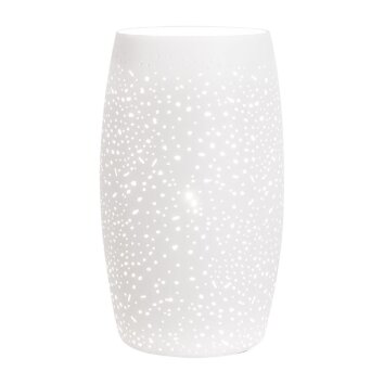 Lampe à poser By Rydens Colby Blanc, 1 lumière