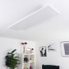 Plafonnier Bankura LED Blanc, 1 lumière, Télécommandes