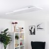 Plafonnier Bankura LED Blanc, 1 lumière, Télécommandes