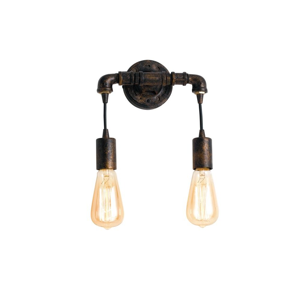 Applique murale Lutec AMACORD Brun, 2 lumières main product photo