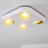 Spot plafond Granada LED Blanc, 4 lumières