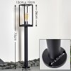 Lampadaire Palanga Noir, 1 lumière
