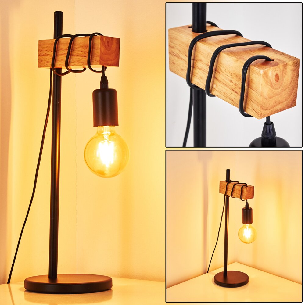 Lampe de table Barbengo Brun, Noir, 1 lumière main product photo