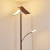 Lampadaire Lasona LED Brun, Argenté, 2 lumières