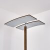 Lampadaire Lasona LED Brun, Argenté, 2 lumières