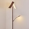 Lampadaire Lasona LED Brun, Argenté, 2 lumières