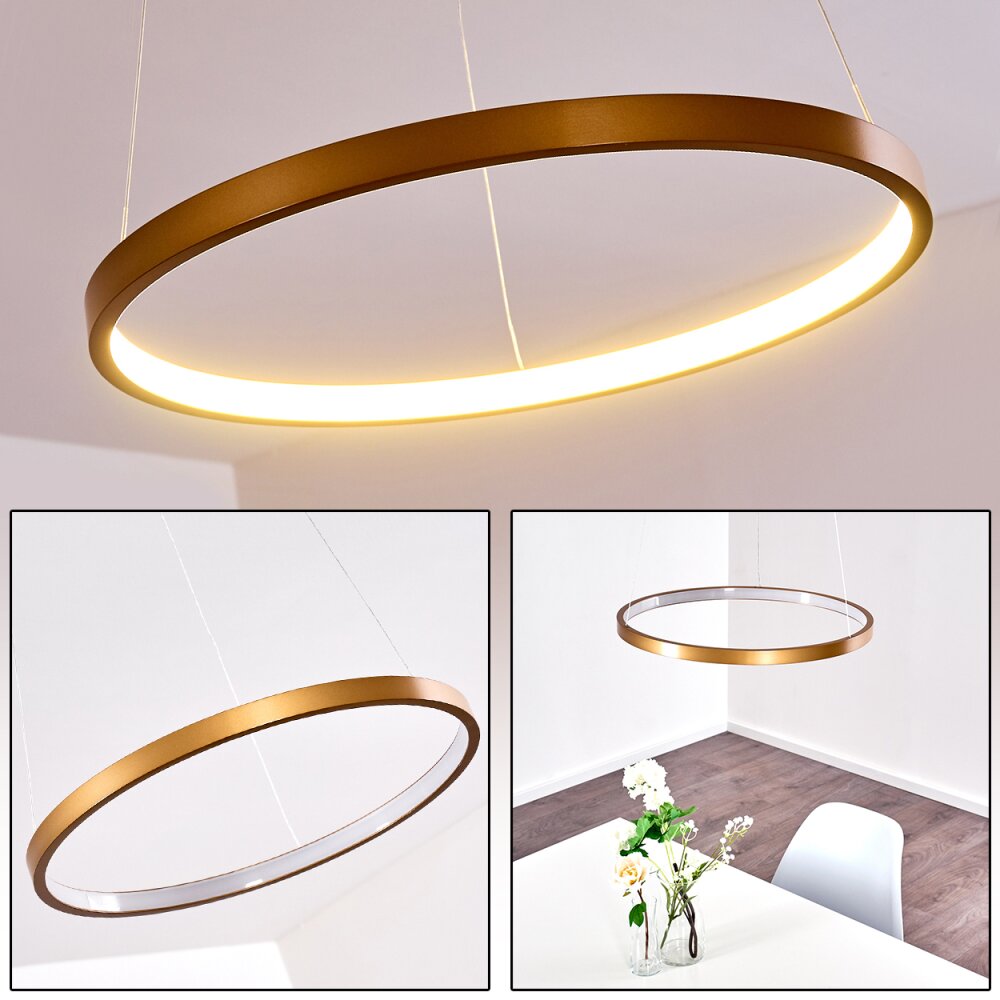 Suspension Canisteo LED Or, 1 lumière main product photo