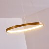Suspension Canisteo LED Or, 1 lumière