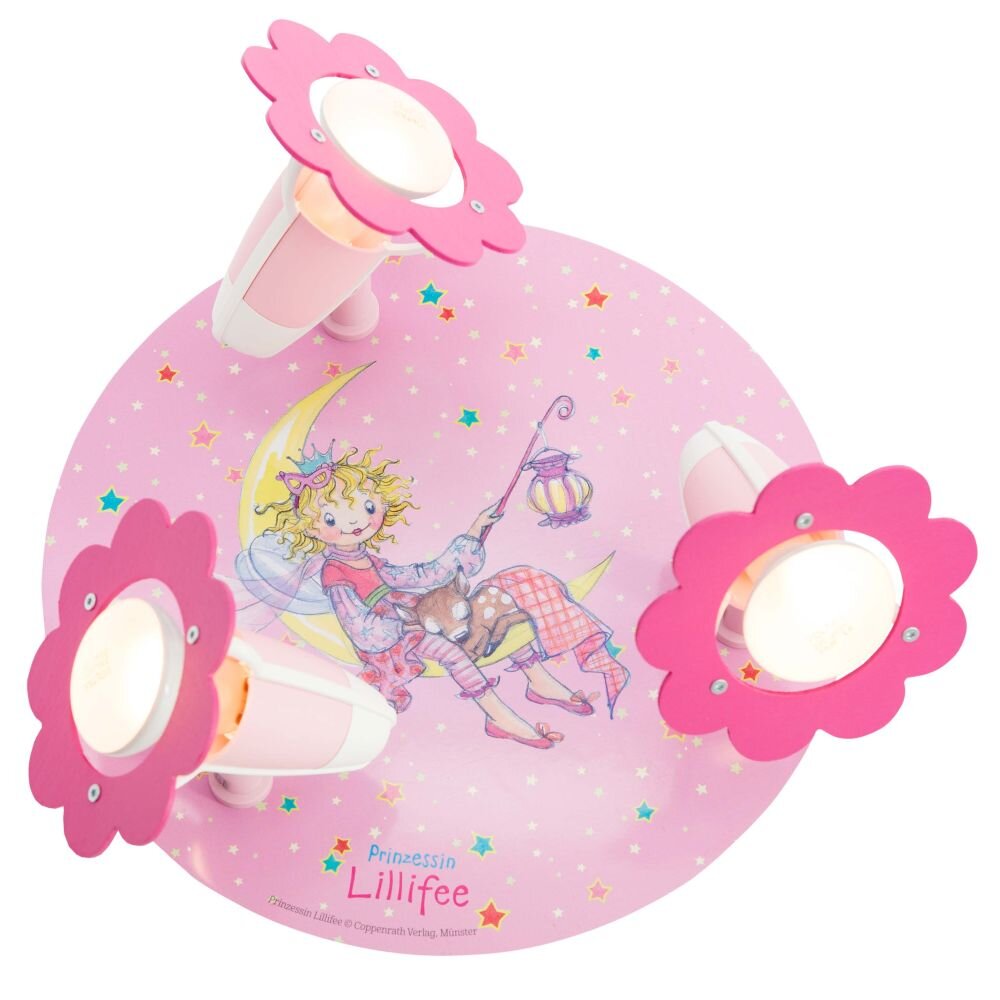 Plafonnier rond Elobra LATERNENNACHT Rose, 3 lumières main product photo
