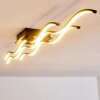 Plafonnier Flow LED Noir, 2 lumières