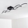 Plafonnier Flow LED Noir, 2 lumières