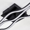 Plafonnier Flow LED Noir, 2 lumières