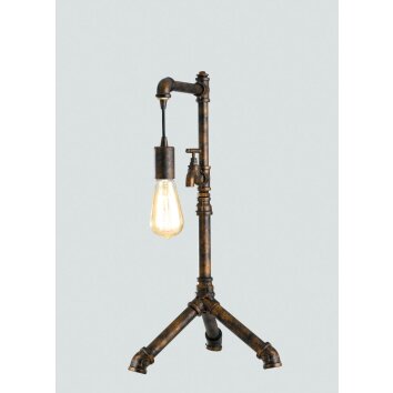 Lampe à poser Lutec AMACORD Brun, 1 lumière