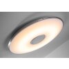 Plafonnier LED Trio TOKYO Chrome, 1 lumière, Télécommandes