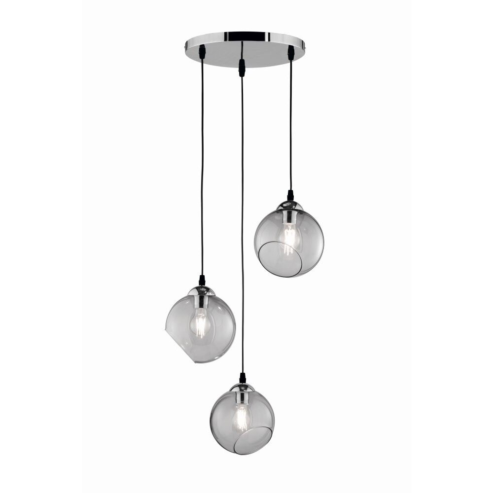 Suspension Reality CLOONEY Chrome, 3 lumières main product photo