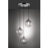 Suspension Reality CLOONEY Chrome, 3 lumières