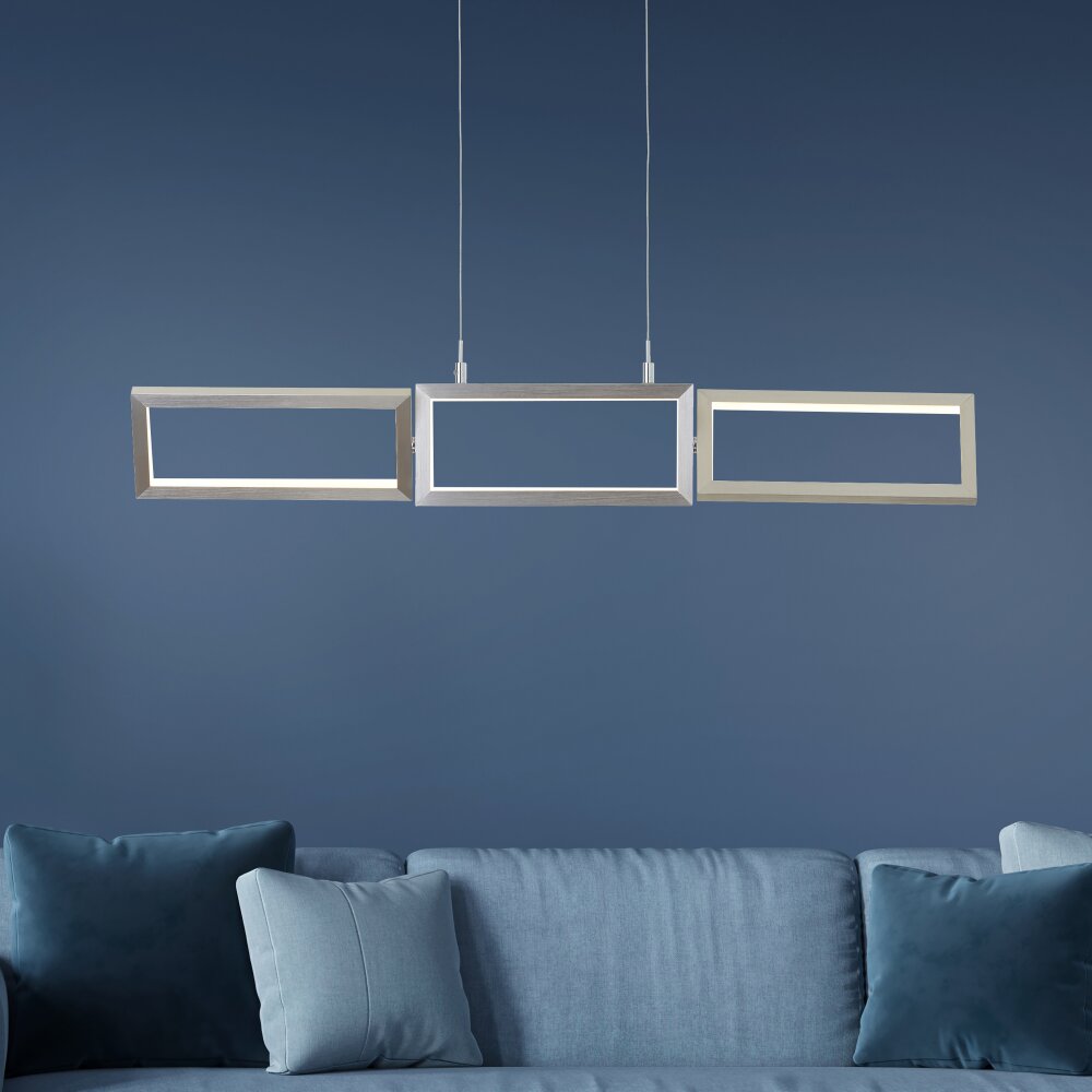 Suspension Brilliant Living Tunar LED Aluminium, 1 lumière main product photo