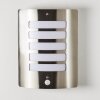 Applique murale d'extérieur Alslev Acier inoxydable, 1 lumière, Détecteur de mouvement