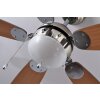 Ventilateur Globo AZURA Nickel mat, 1 lumière Ventilateur Globo AZURA Nickel mat, 1 lumière