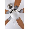Ventilateur Globo AZURA Nickel mat, 1 lumière Ventilateur Globo AZURA Nickel mat, 1 lumière