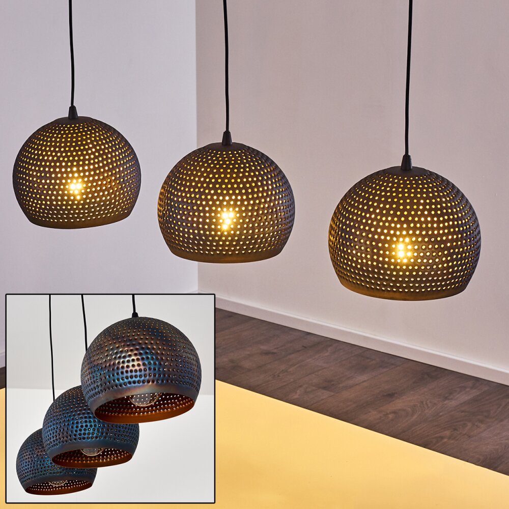 Suspension Wildervanksterdallen Noir, 3 lumières main product photo