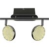 Spot de plafond Brilliant Cassy LED Chrome, 2 lumières, Télécommandes, Changeur de couleurs