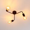 Plafonnier Valcolla Noir, 3 lumières