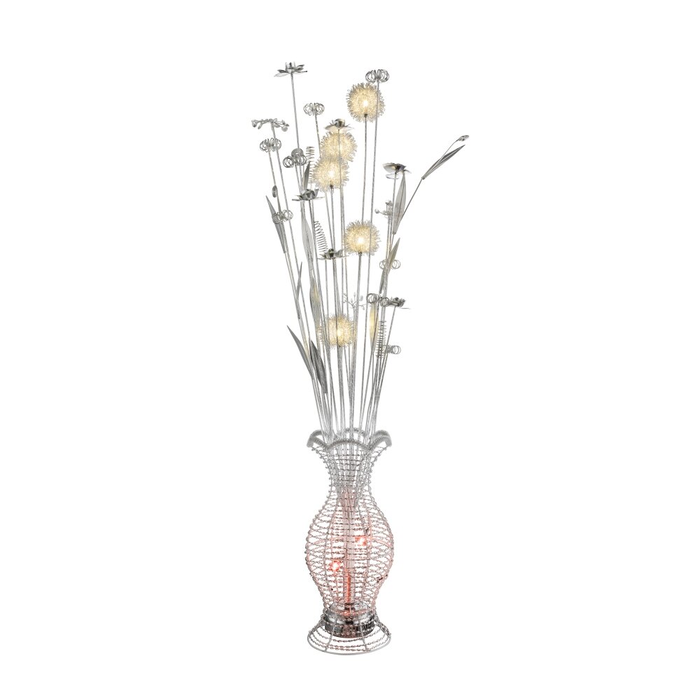 Lampadaire Globo ANTON LED Argenté, 42 lumières main product photo