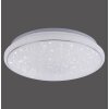 Plafonnier Leuchten Direkt Ls-JUPI LED Blanc, 1 lumière, Télécommandes, Changeur de couleurs