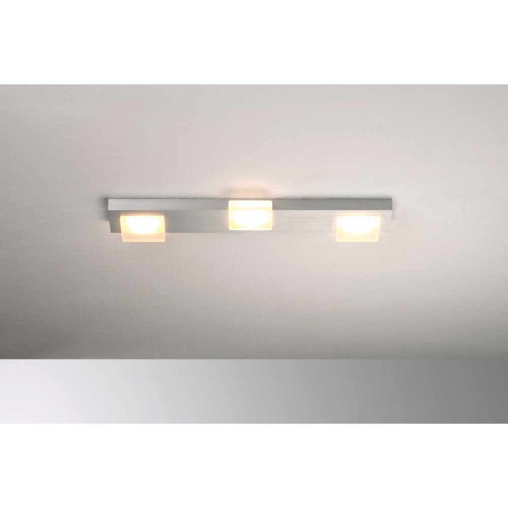 Plafonnier Bopp Lamina LED Aluminium, 3 lumières main product photo