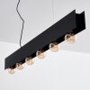 Suspension Fria Noir, 6 lumières
