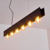 Suspension Fria Noir, 6 lumières