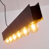 Suspension Fria Noir, 6 lumières