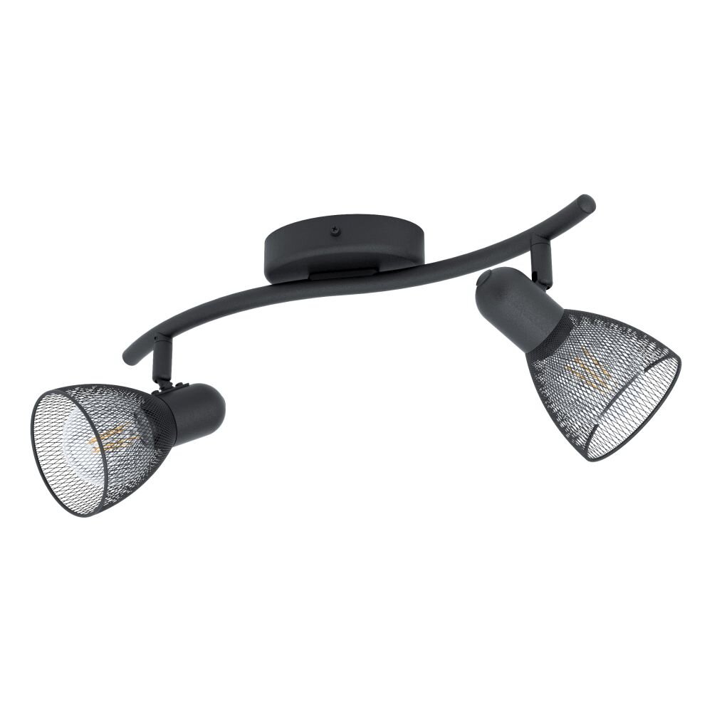 Spot de plafond EGLO CAROVIGNO Noir, 2 lumières main product photo