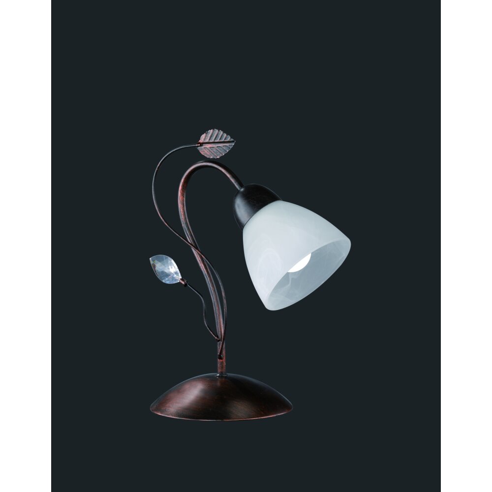 Lampe à poser Trio-Leuchten Traditio Brun foncé, Rouille, 1 lumière main product photo