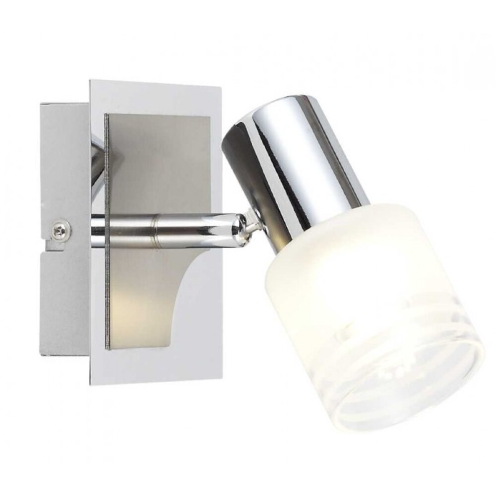 Spot mural Brilliant Leuchten Lea Chrome, Blanc, 1 lumière main product photo