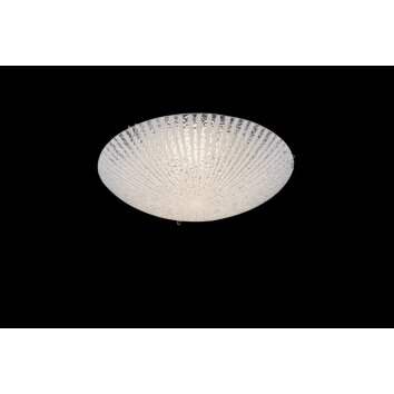 Plafonnier Globo LED Chrome, 1 lumière