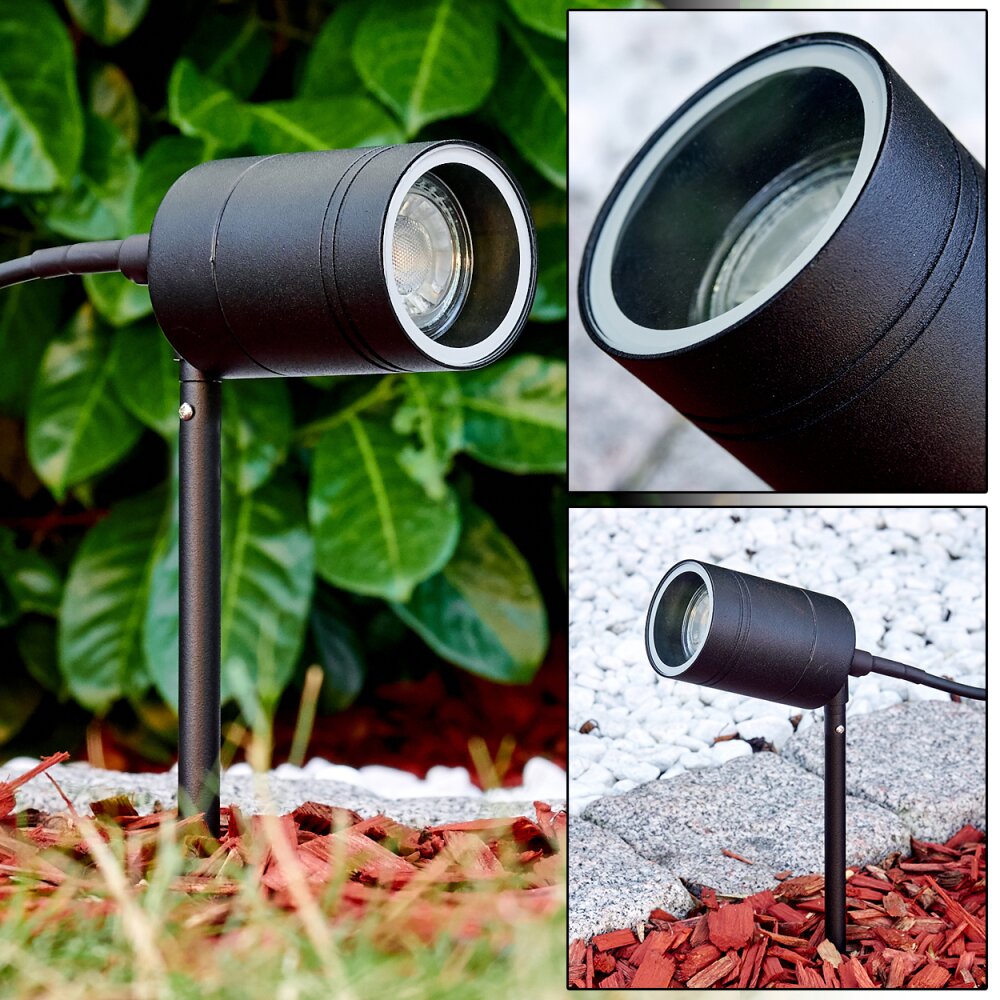 pique de terre Froslev LED Noir, 1 lumière main product photo