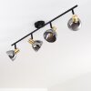 Plafonnier Mariefred Noir, 4 lumières