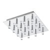 Plafonnier Eglo TEOCELO LED Chrome, 16 lumières