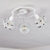 Plafonnier Limassol Chrome, Blanc, 3 lumières