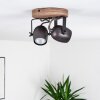 Plafonnier Kuah Noir, 2 lumières